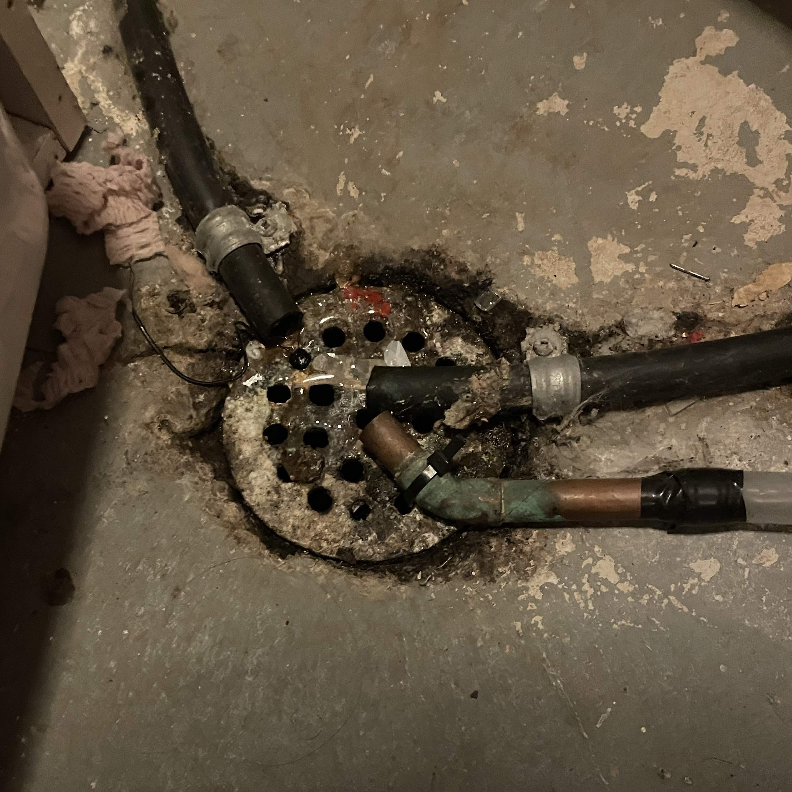 Water drain (from water heater)