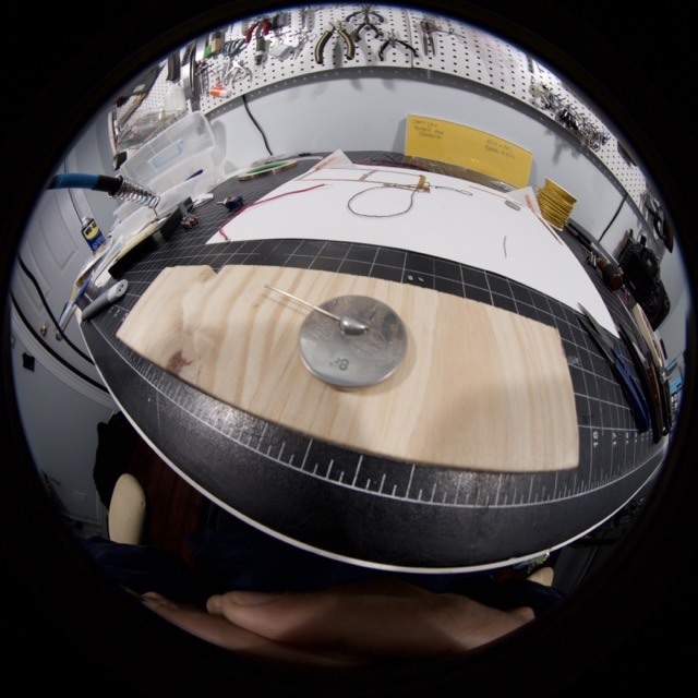 Tried to solder a wire to a battery for easier interfacing, did not go well...