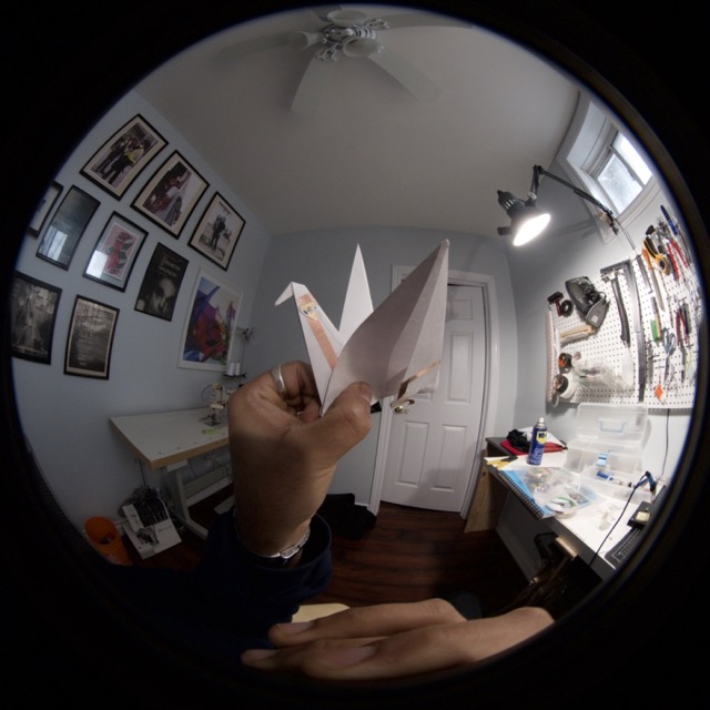 Origami bird prototype V1 - this one ripped before I could finish it